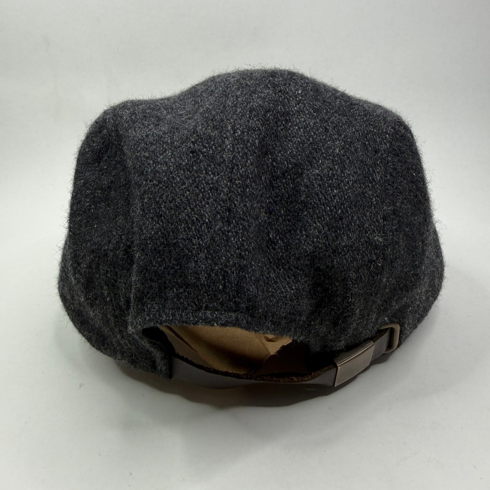 Brixton 5 Panel Camper Hat Charcoal Grey Wool Tan Corduroy Brim Leather Strap - Picture 4 of 9